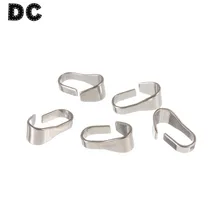 

DC 25pcs/lot Stainless Steel Rhodium 6x8x14mm Melon Clasp Connector For DIY Jewelry Making Bracelet Accessories