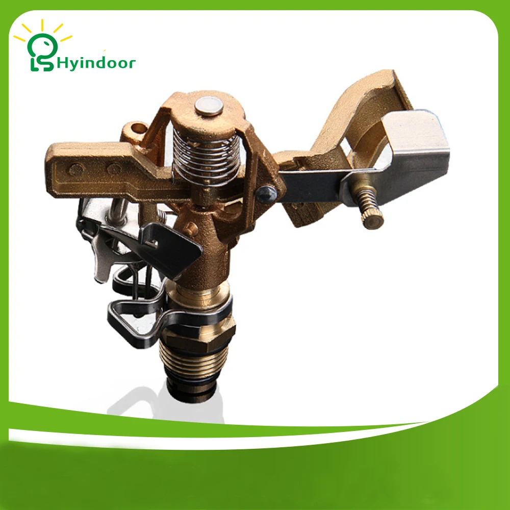 

Garden Water Sprinkler Spray Nozzle 360 Degree Automatic Rotating Sprayer with Threaded Connection for Garden and Lawn Watering