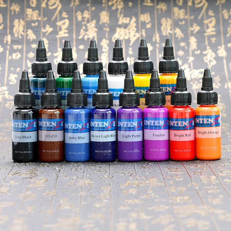 

Tattoo Inks 14 Colors 30ml/bottle Tatto Pigment NEW Inks Set For Body Tattoo Art Kit