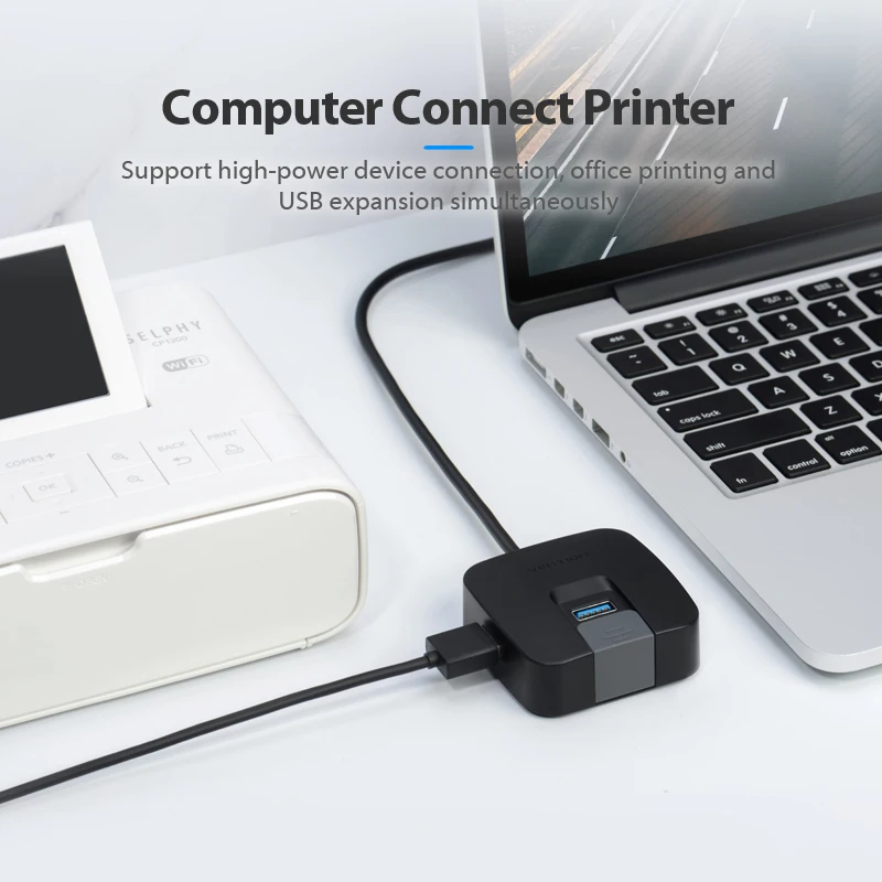 Vention 4 порта USB 3,0 концентратор с микро USB порт питания и держатель телефона USB разветвитель адаптер для карта для ноутбука ридер планшет концентратор 2,0 1 м