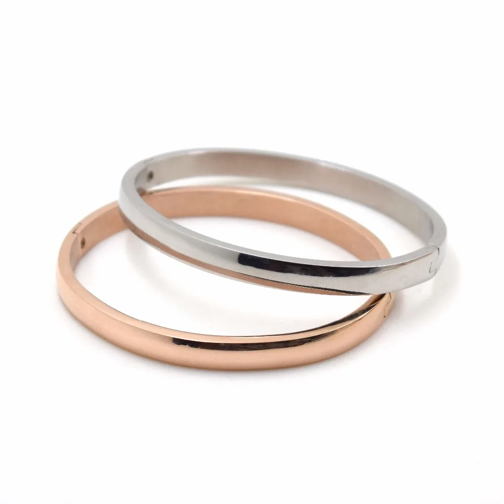 Браслет манжета из нержавеющей стали под розовое золото 2018 пробы|carter bangle|cuff