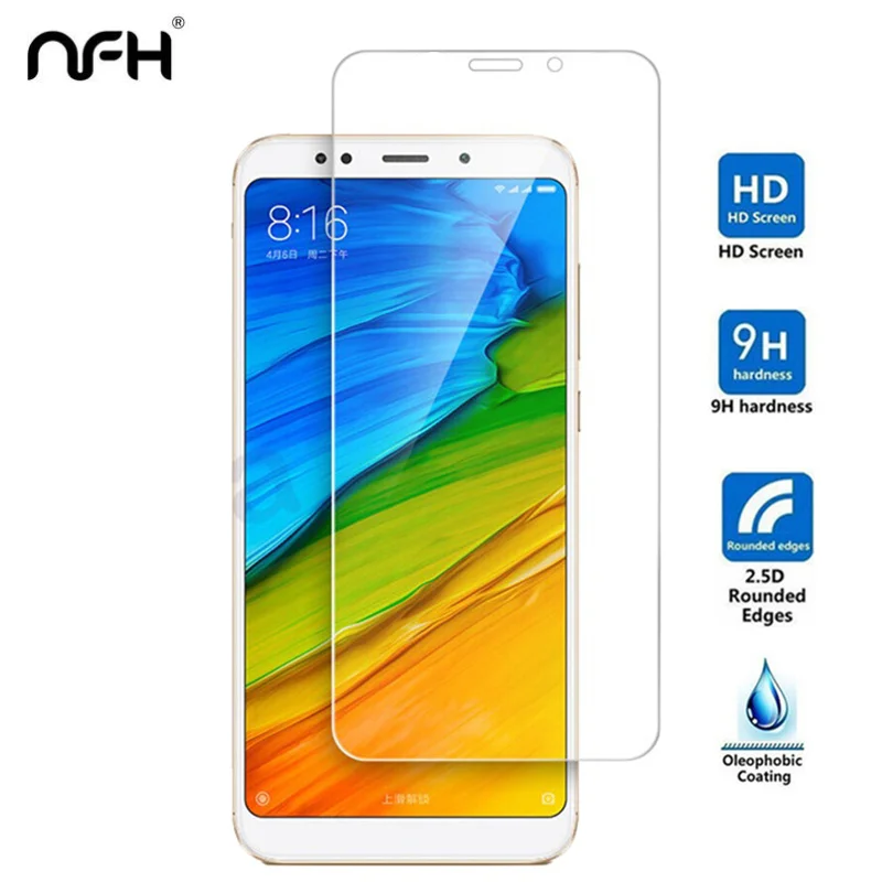2 шт. Защита экрана для Xiaomi Redmi 5 закаленное стекло HD пленка Plus защитное