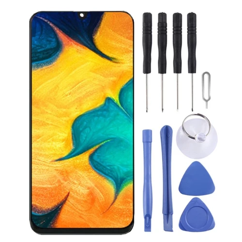 ЖК-экран и дигитайзер полная сборка для Galaxy A30(черный