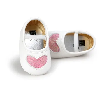 

Infant Baby Shoes Toddler Hearts Princess Soft First Walkers Baby LOVE Shoes Patterns Soled Shapes Newborn Girls