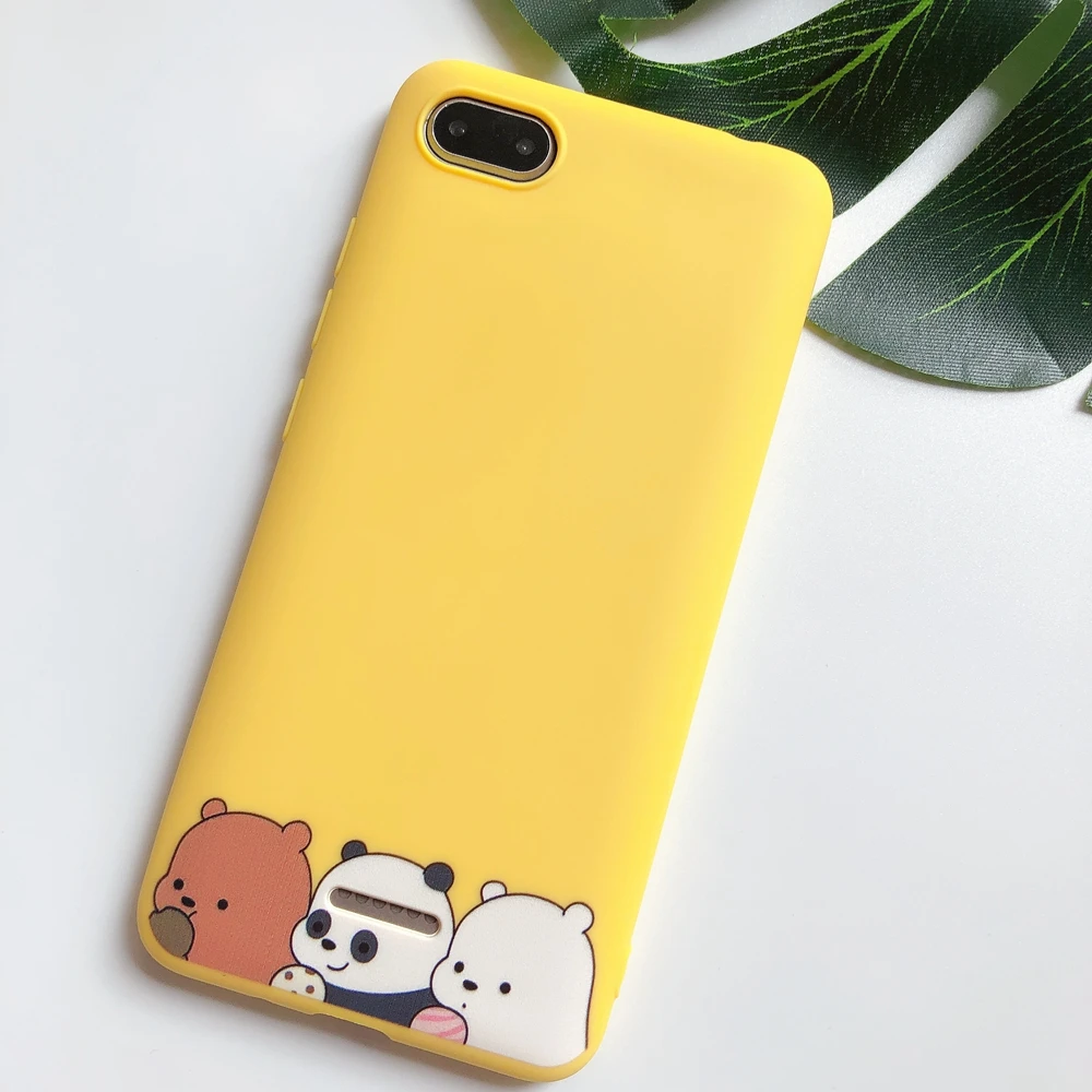 Красный mi GO чехол s on для Xiao mi Redm 6A чехол Kawaii Ремешок силиконовый для etui Xiao mi Redm 6A 5A 4X Xio mi A1 A2 чехол для телефона - Цвет: C1