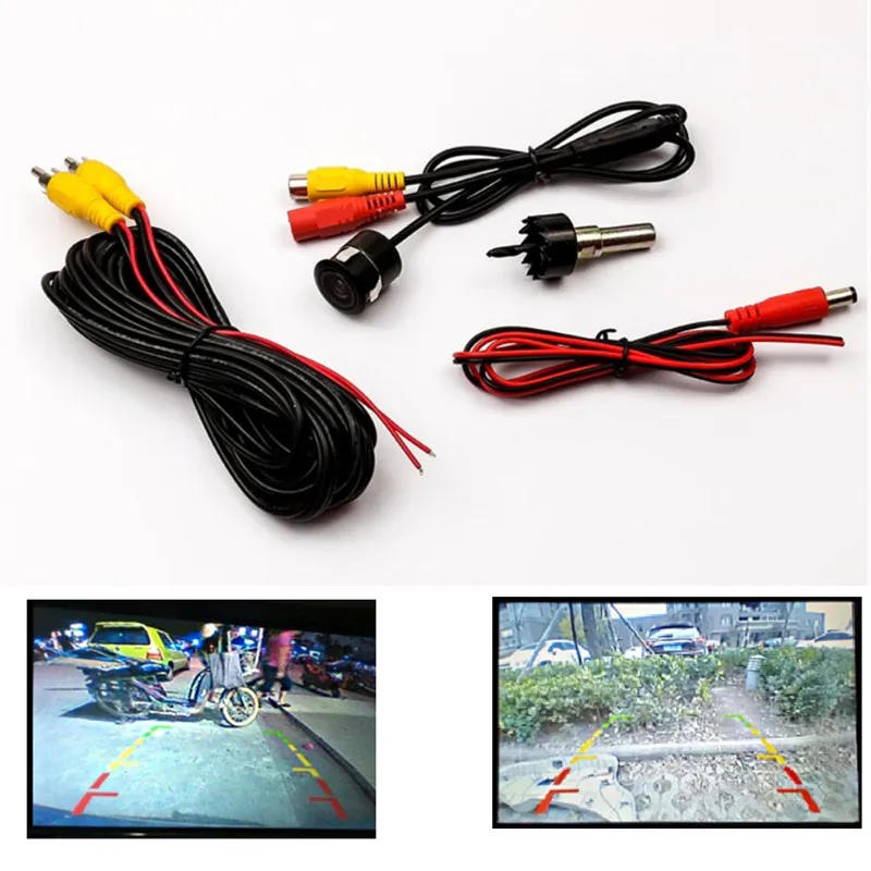 

18.5" CCD Universal Car Reverse Camera for All Cars Rear View Parking System Backup Kit Waterproof Free shipping