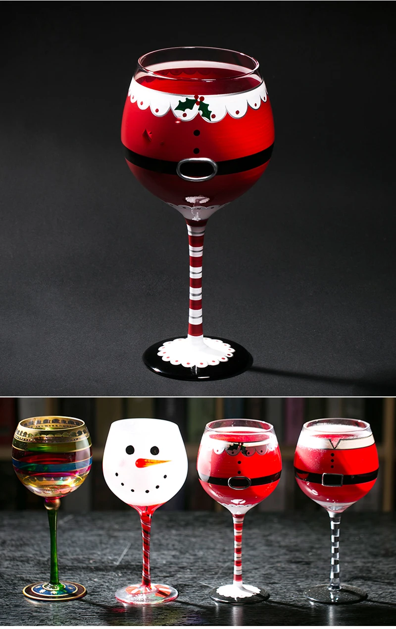 Креативная ручная роспись бокал для вина, стеклянные кристаллы Шампань, бокал для вина, чашки для дома, бара, отеля, вечерние стаканы