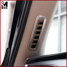 Авто-Стайлинг автомобиля установке аксессуары для интерьера из АБС-пластика обрамление с хромированной отделкой Кондиционер Vent декоративная рамка приборной панели для Volvo XC90