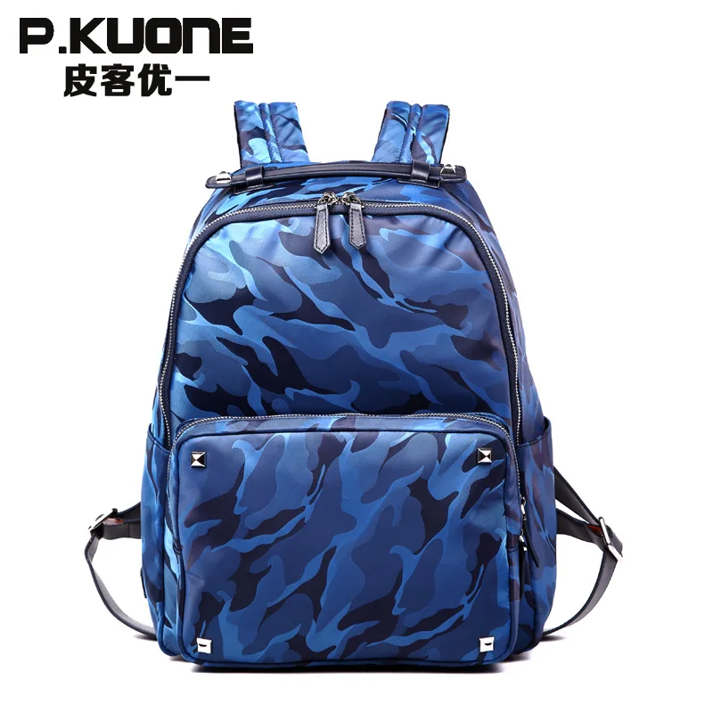 P.KUONE New Design High Quality Messenger Shoulder Bag Hot Sell Camouflage Nylon Backpack Luxury Brand School Bag For Teenager P.KUONE New Design High Quality Messenger Shoulder Bag Hot Sell Camouflage Nylon Backpack Luxury Brand School Bag For Teenager