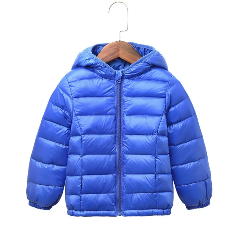 Г. Куртки для девочек и мальчиков; пальто; зимний теплый пуховик для девочек; одежда для детей; хлопковая Длинная Верхняя одежда с капюшоном; детское зимнее пальто - Цвет: Небесно-голубой