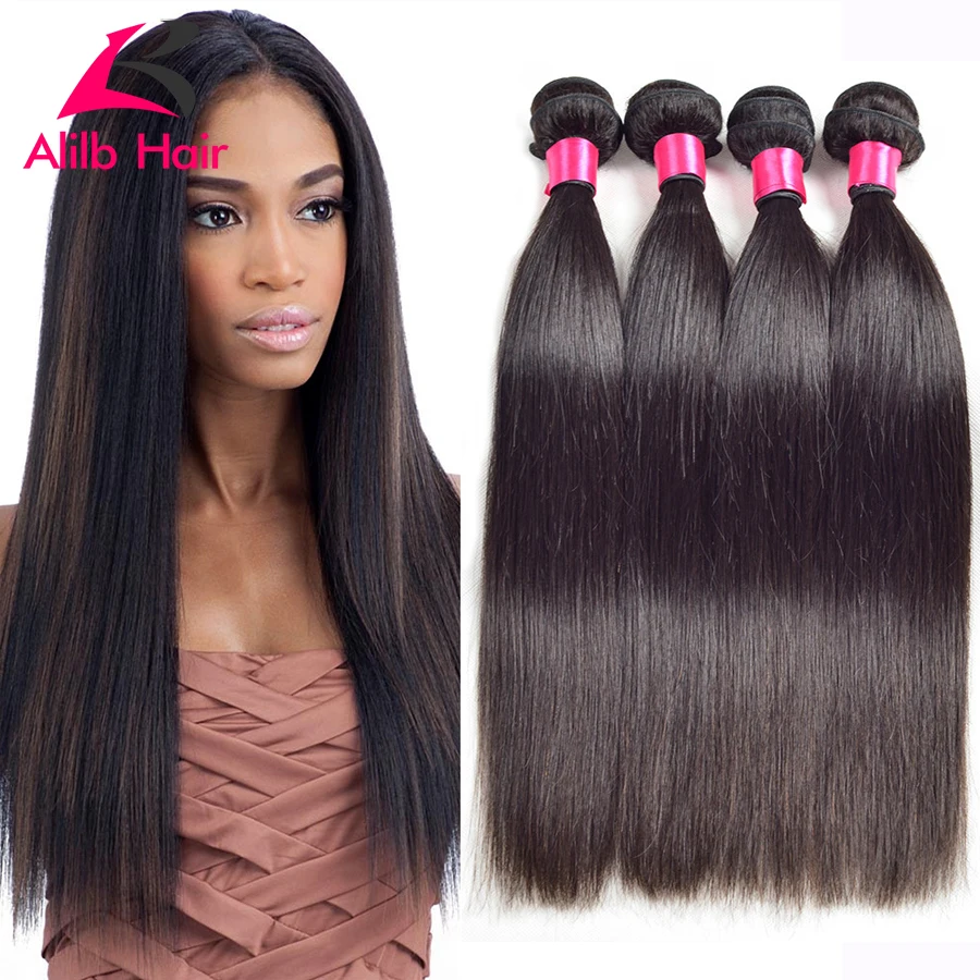 7A Brazilian Straight Hair 4 Bundles Cheap Brazilian Virgin Hair