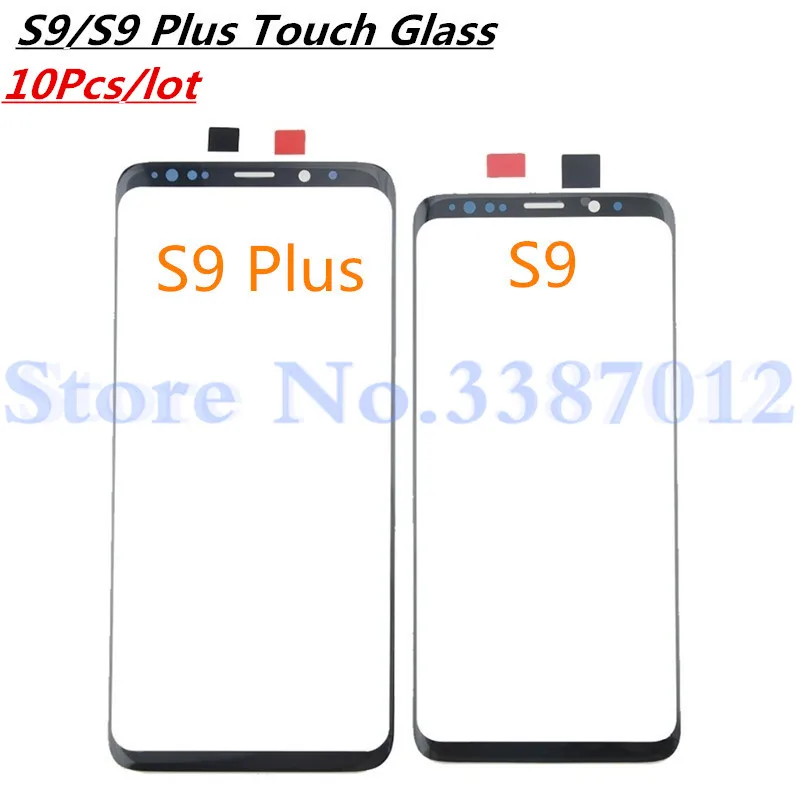 10 шт LCD передняя внешняя стеклянная панель для Samsung Galaxy S9 G960 5 8 &quot/S9 Plus G965 6 2&quot