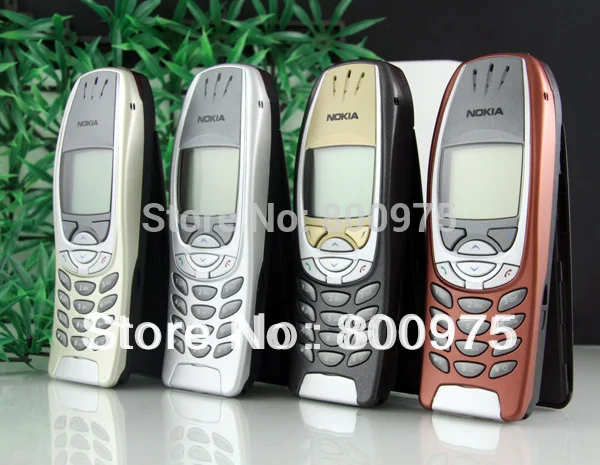 Восстановленное классический Nokia 6310i мобильного телефона 2G GSM открыл красный и один год гарантии