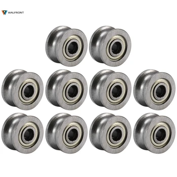 

10pcs/sets 624ZZ Ball Bearings V/ Groove Pulley Bearing Used In Rail Track Linear Motion System Ball Bearing Hardware