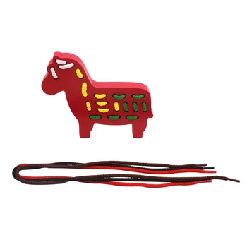 

1 set Red animal stringing toy Funy puzzle toys for children baby toys