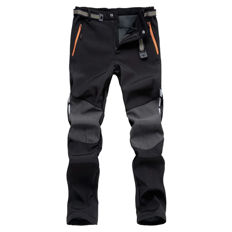 LoClimb Мужские Светоотражающие уличные походные брюки мужские зимние теплые флисовые брюки треккинговые лыжные водонепроницаемые брюки AM339