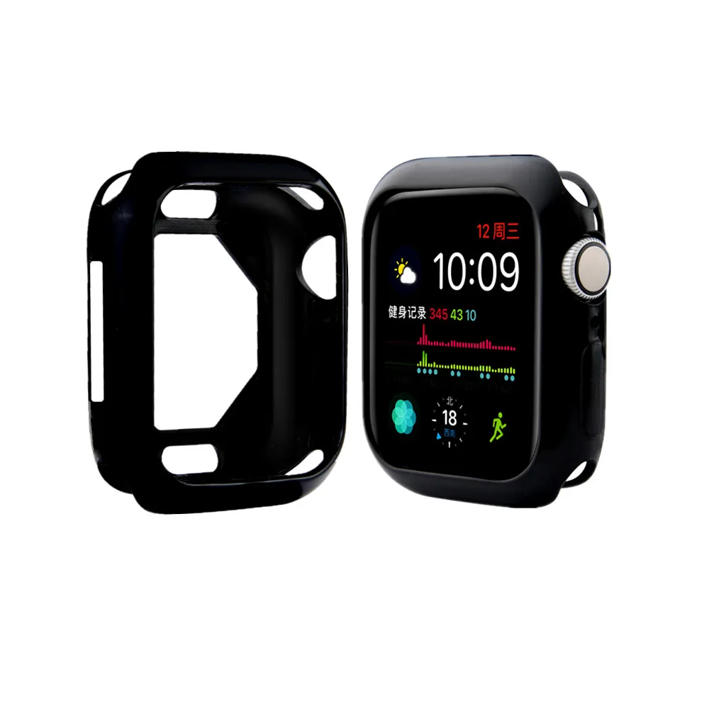 

Compatible With Apple Watch Series4 40mm 44mm TPU Slim Case Cover Soft Protective Bumper Case