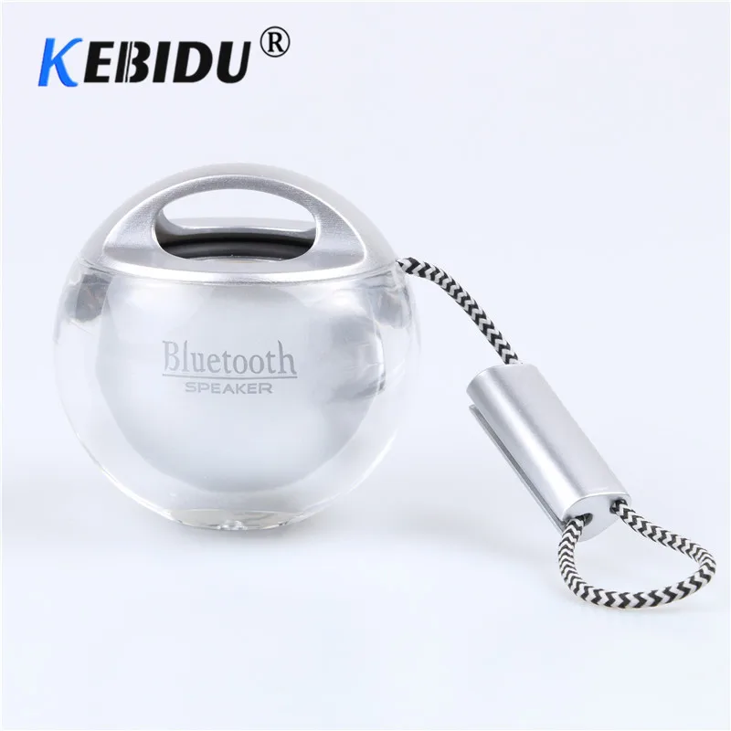 

Kebidu mini Bluetooth Crystal Ball Speakers Wireless Music Player with LED for IPhone X/8 Android Samsung Phones PC
