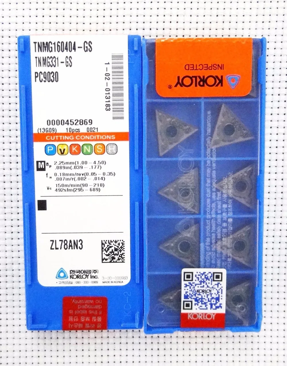 10pc Korloy WNMG 431-HF NC3020 080404 Indexable Carbide Inserts 10pc Korloy WNMG 431-HF NC3020 080404 Indexable Carbide Inserts
