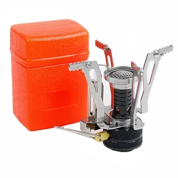 

Outdoor Cooker Burners Picnic BBQ Stove Camping Gas Stoves Portable Folding Mini Electronic with Box HT21-0004