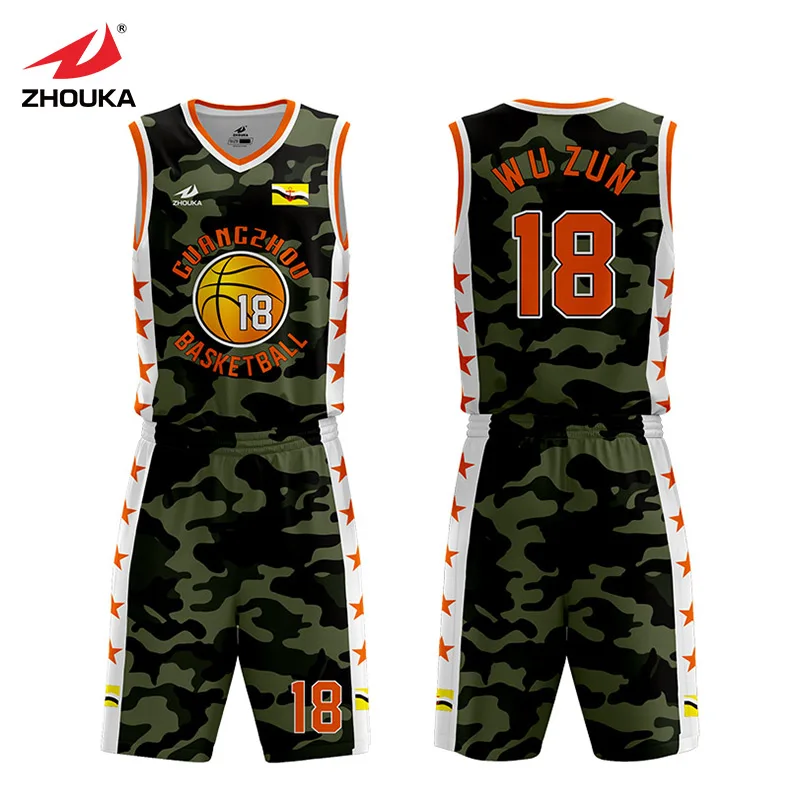 

Zhouka Design Basketball Jersey Uniform Blank Custom For Men Boys Team Club Maillot Basketball Homme Us Basketball T Shirts