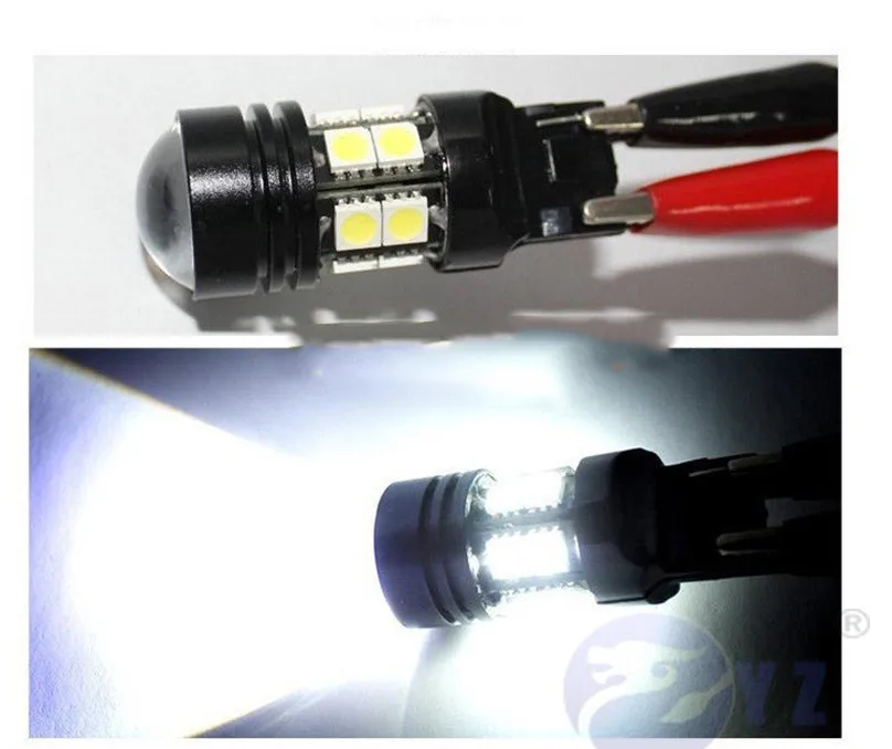 1 пара T20 7440 W21 WY21W 7441 КРИ чипы 12 SMD 5050 светодиодный 10 Вт белый автомобильный светильник, источник тормоза, стоп-сигнал, лампа 12 В постоянного тока