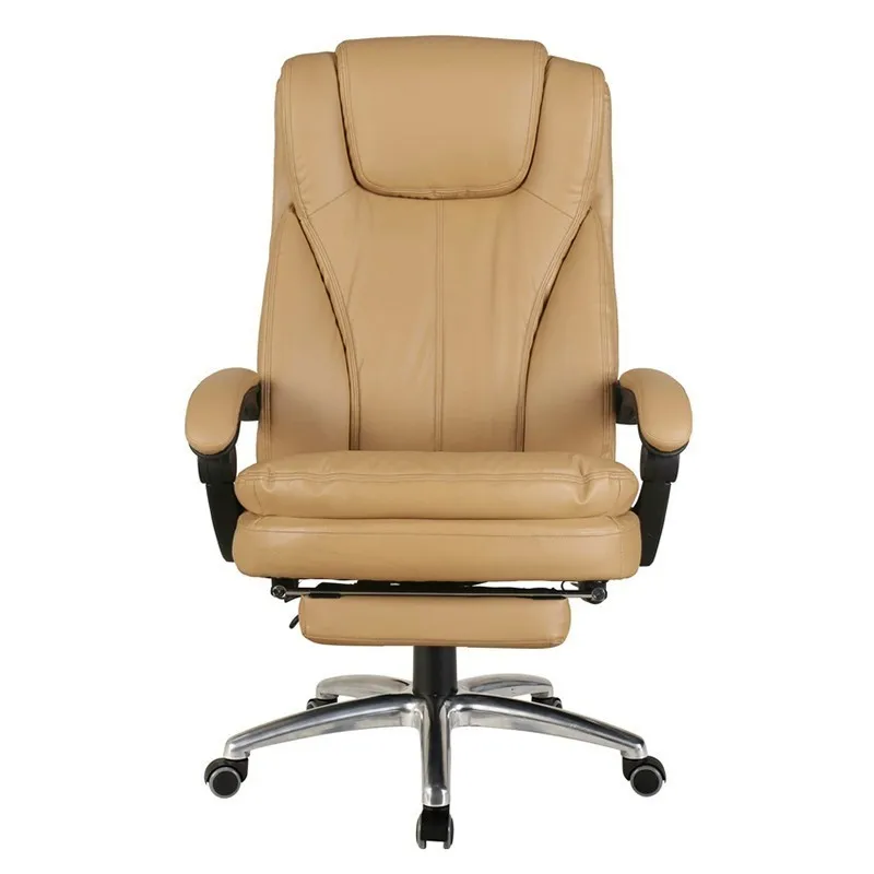Reclining Leisure Office Chair Household Computer Lift Rotation Study Room Office with Backrest Thick Cushion Adjustable Angle
