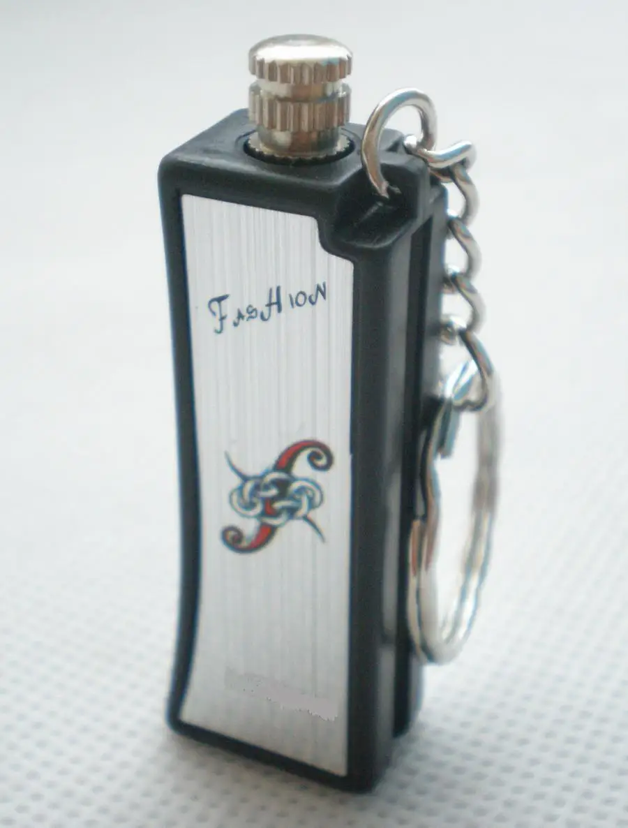 

NEW Free shipping 10pcs/lot oil Torch metal permanent MATCH box striker Lighter Cigarette Keychain keyring 05