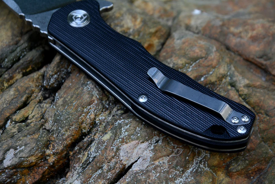 CH Pocket Folding knife CH3504 G10 handle D2 blade Ceramic ball bearing washer outdoor Survival hunting knife tool gift package