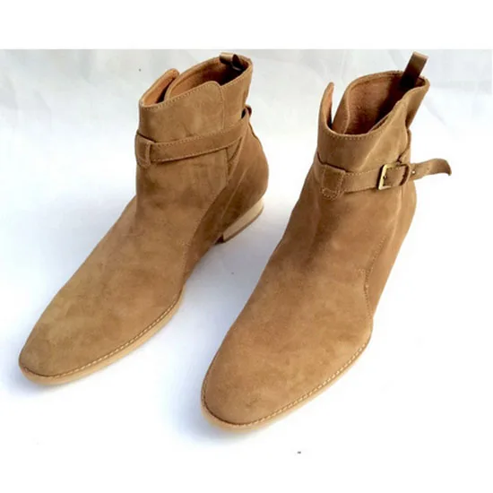 Zapatos Ocasional Cuero A Homme Kanye Martin Hombres Botas Chelsea Mano Hiver as Hebilla As Show Hecho Kaeve De Chaussure West Motocicleta Show Alta Pd7TwIq