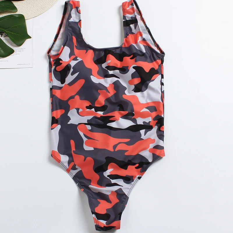 2019 Fashionable Camo Trikini Swimwear One Piece thong Sport Swimsuit Women Whole Swimsuits Femme Bathing Suit Summer  (10)
