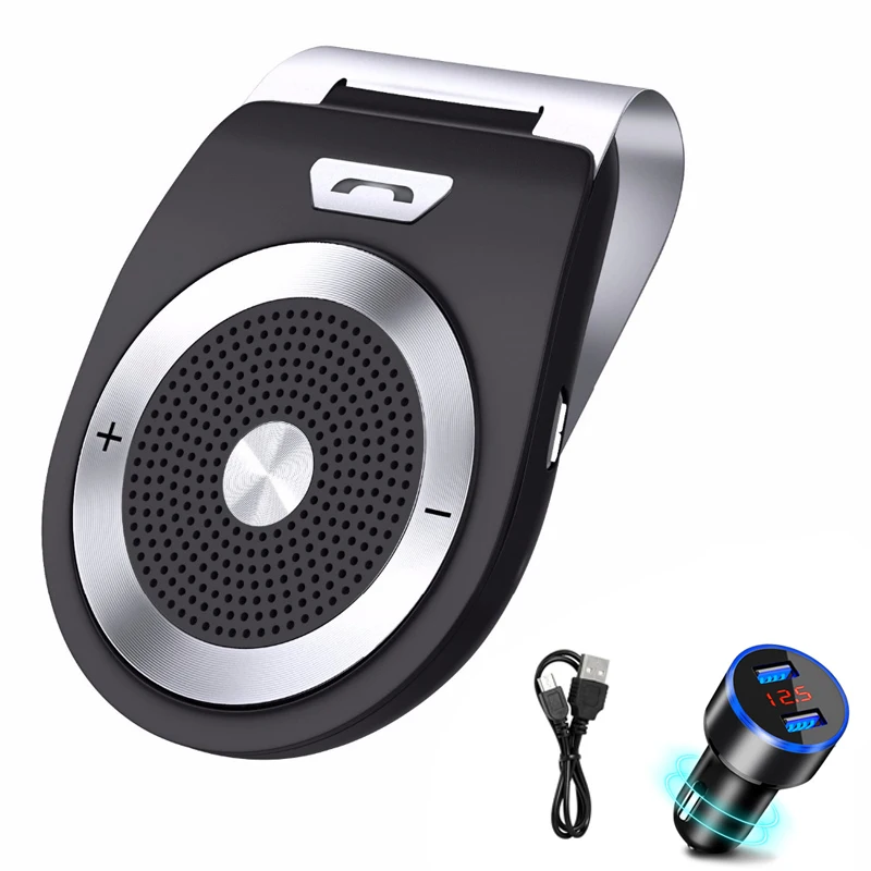 

Stereo Bluetooth Car Kit Handsfree Wireless Bluetooth Receiver Car MP3 Player Clip Sun Visor Speakerphone car accessories