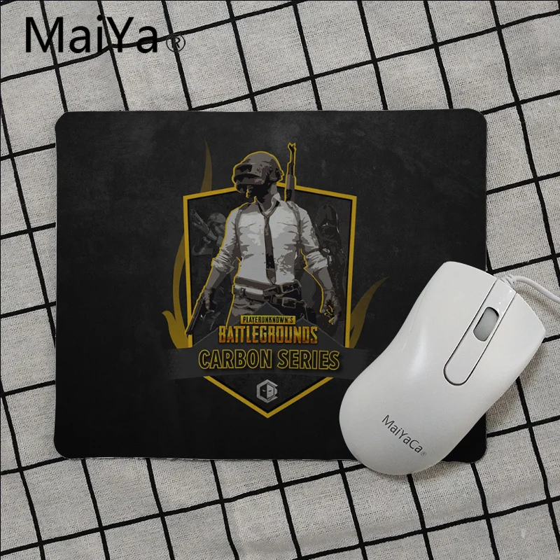 Maiya высокое качество PUBG PLAYERUNKNOWN боя анти-скольжения прочный Computermats гладкая коврик для настольных компьютеров Коврики игровой коврик для мыши - Цвет: No Lock Edge18x22cm