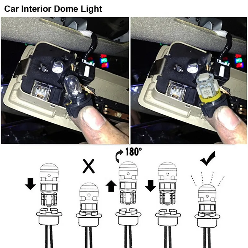 2PCS Wholesale Auto Led Lights T10 5SMD 5050 Auto Led Lights T10 Led Car Lights 5smd  Xenon LED Side Light Wedge Bulb14