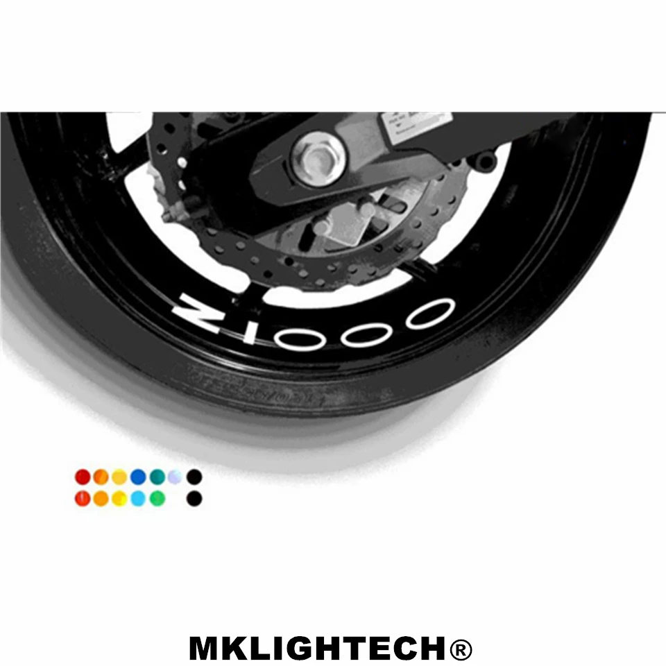 

k-sharp 8 X CUSTOM INNER RIM DECALS WHEEL Reflective STICKERS STRIPES FIT KAWASAKI Z 1000