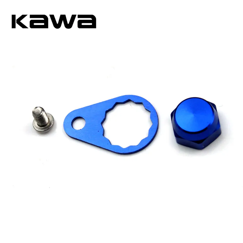 KAWA Crank Nut and Screw and Plate for fishing reel, Left Handle and Right  hand Screw Cap for Daiwa ABU Reel