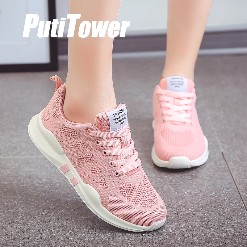 

Light 2019 Women Sneakers Summer Mesh Vulcanize Casual Shoes Women Breathable Outdoor Leisure Trainers Female Chaussure Femme