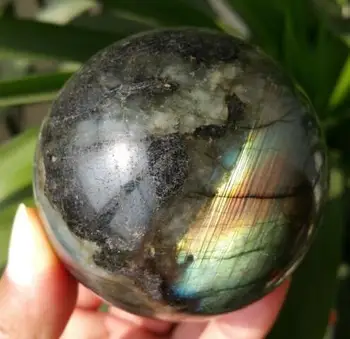 

new arrivals 100% natural labradorite quartz crystal ball healing as gift