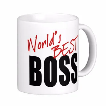 

World'S Best Boss High Quality White Coffee Mugs Tea Mug Customize Gift By LVSURE Ceramic Mug Travel Coffee Mugs