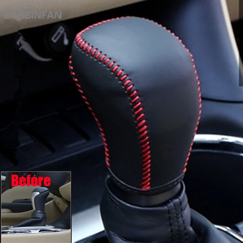 

Artificial Leather gear Shift cover sheath Gear sleeve handle protection cover For Toyota Highlander Kluger 2015 2016 2017 2018