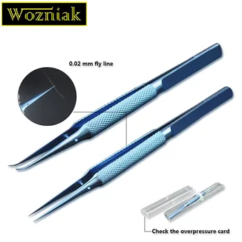 

0.15 mm repair fly line fingerprint tweezers Titanium alloy fingerprint tweezers and 0.02 mm motherboard fly line maintenance