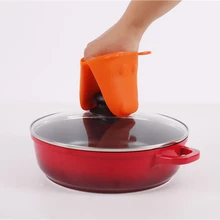 Милая силиконовая кухонная печь перчатка для выпечки горшок Mitt держатель инструмента термостойкая