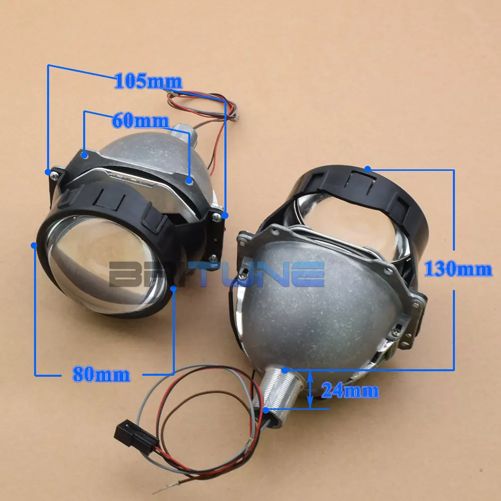 Britune Bi-LED Auto Lenses H4 H7 H1 9005 9006 LED Projector Tuning Headlight Lens 3.0 For Car Lights Accessories Retrofit 5500K