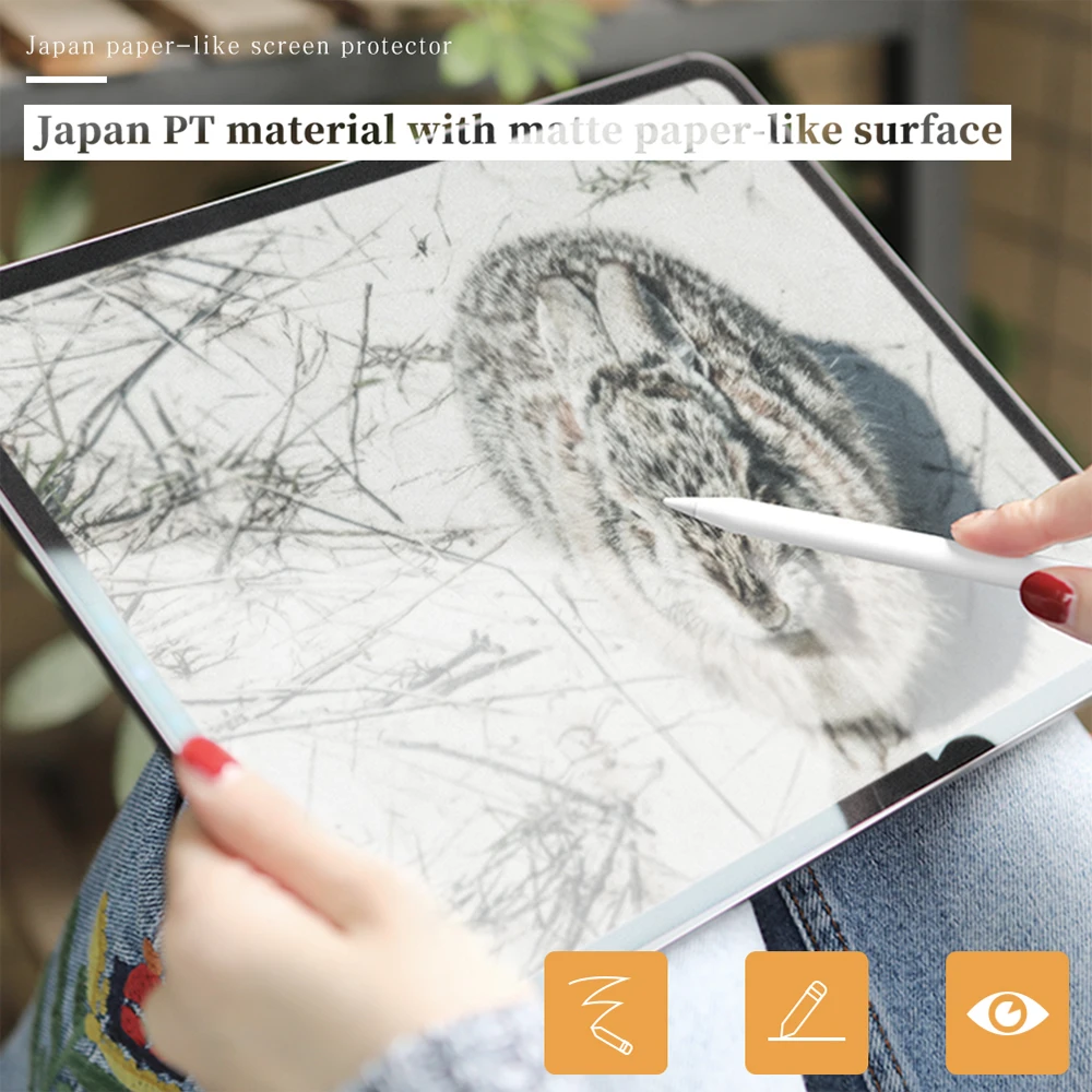 Nillkin матовая AR Бумага-как Экран протектор для iPad Pro 12,9() для iPad 9,7 / герметизирующая ptfe-лента для Материал свободно рисовать и записи