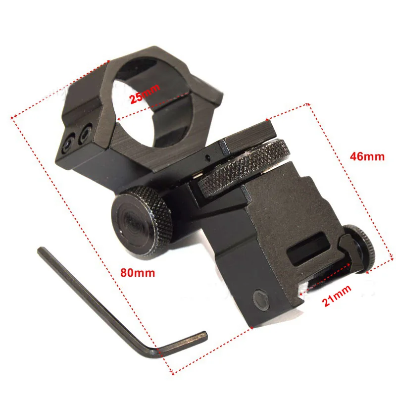 

25.4mm Riflescope Flashlight Ring Rail Mount Outdoor Hunting Accessories