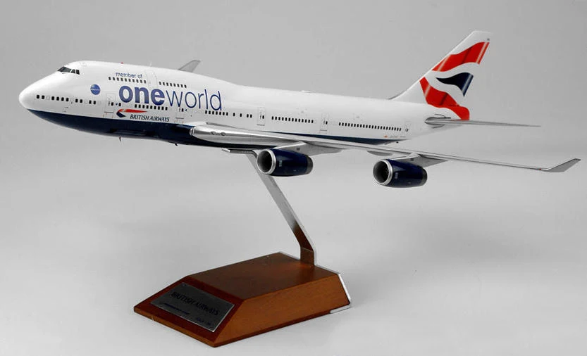 Fine JC WINGS 1/200 British Airways Boeing B747-400 Oneworld XX2855 Collection model Holiday gifts