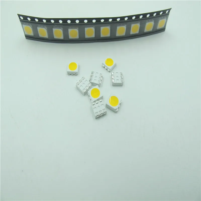 1000 шт. красный PLCC-6 5050 SMD светодиодный светодиод SMT 3-CHIPS Ультраяркий свет излучающие Диоды лампа шарик для автомобиля DIY