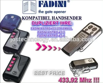 

For FADINI remote ASTRO 433-2TR SMALL, ASTRO-43-2,ASTRO-43-4 compatible remote