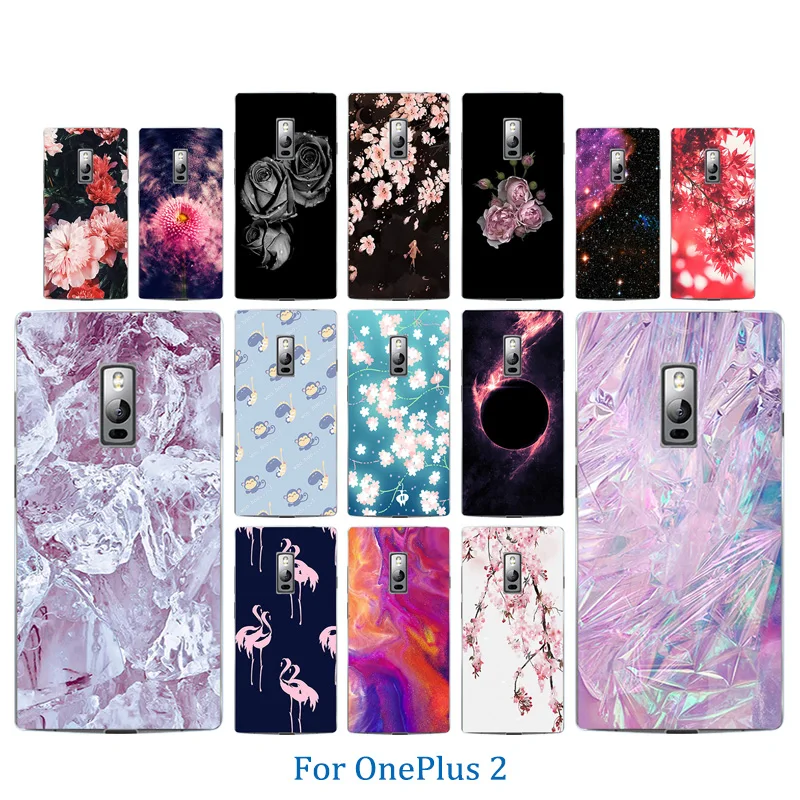 Luxury Phone Cases For OnePlus 1+ 2/Oneplus Two Soft Silicon Back Cover for 2 A2001 Coque Full Protect Ice Pattern Shell |
