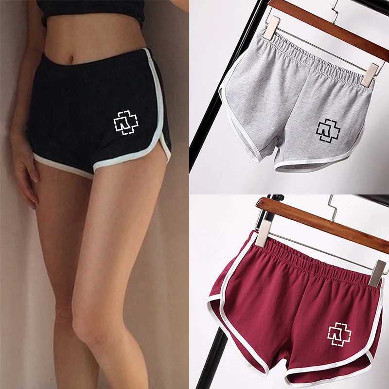 

Rammstein Fashion Women Jogging Shorts Young Casual Short Pants Fitness Sport Shorts
